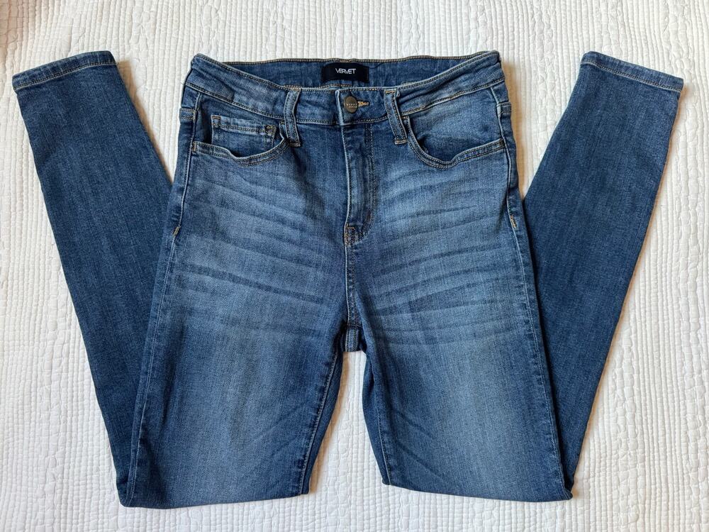 VERVET Terroni High Rise Skinny Jeans Size 28 Blue Stretch Classic Core